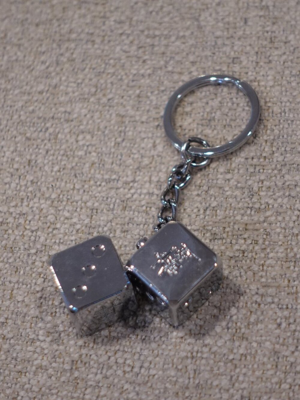 Rare Stussy Metal Dice Keychain Silver | Y2K Keychain | Never Used